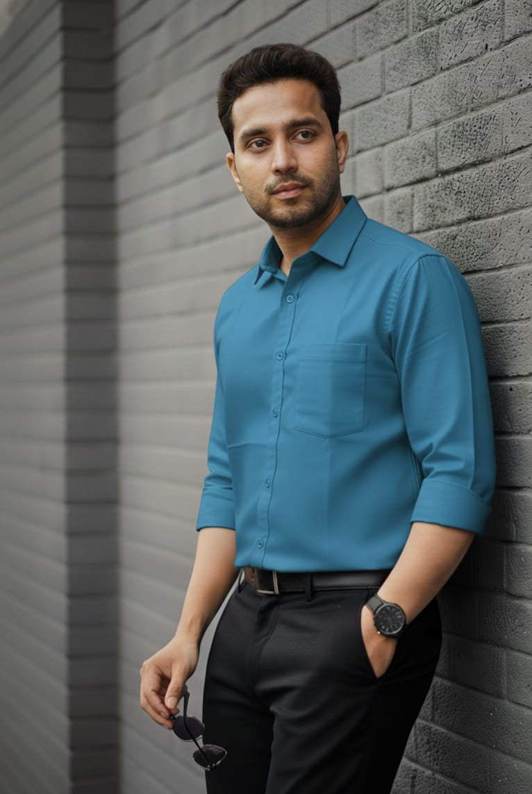Macbre Ocean Blue Essential Shirt