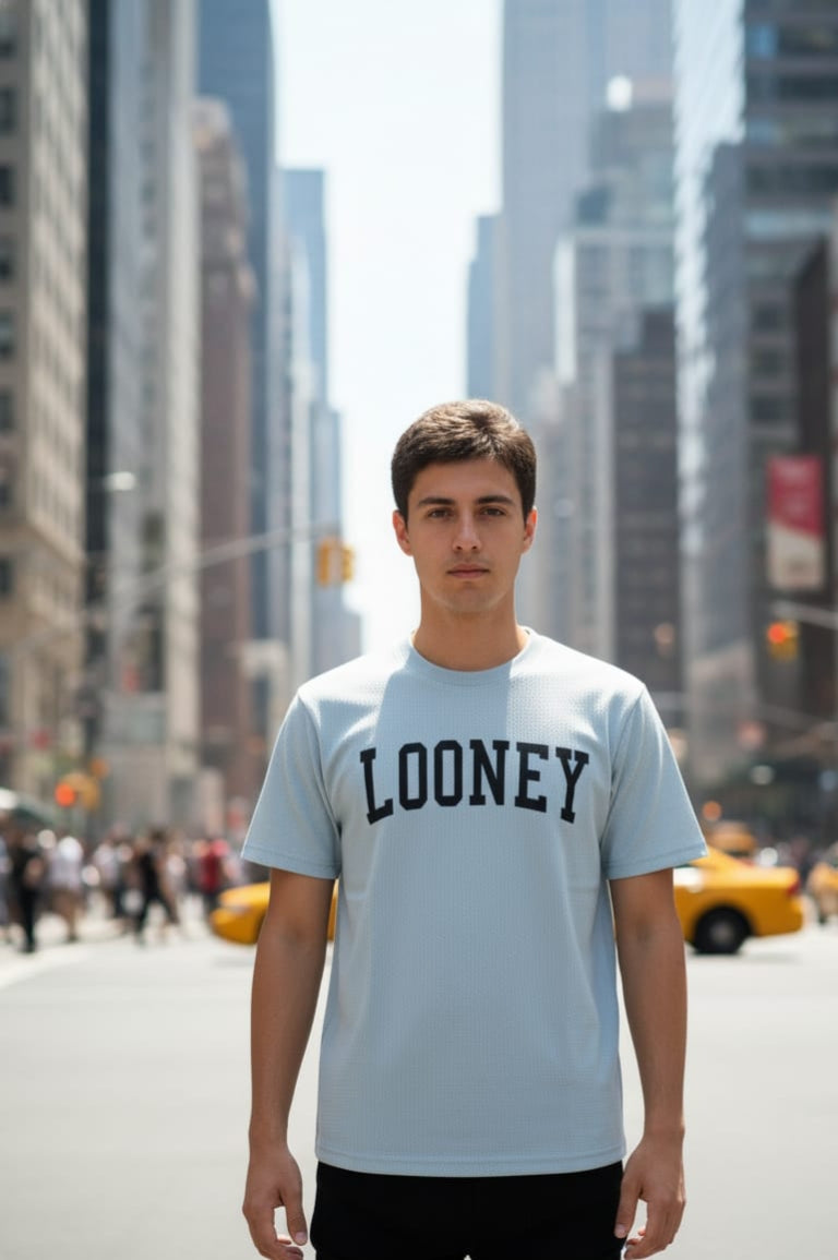 Macbre Looney Tunes Cotton Blend Crewneck T-Shirt